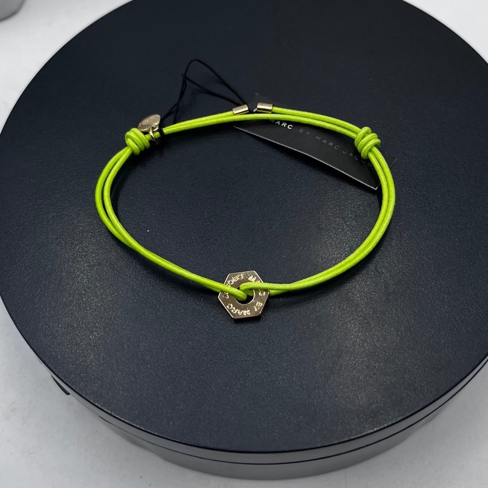 Marc By Marc Jacobs Bolt Friendship Stretch Bracelet Neon Toucan Green